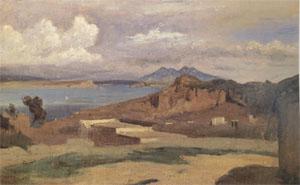 Jean Baptiste Camille  Corot Ischia,View from the Slopes of Mount Epomeo (mk05)